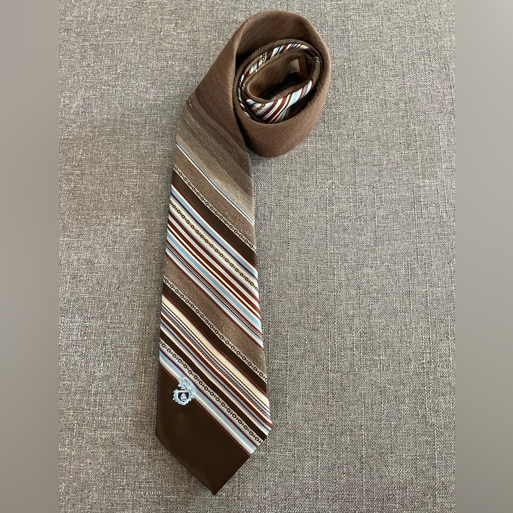 🍀3 FOR $15🍀 | Vintage | ViaRe | Men’s | Neck Tie | Embroidered Logo